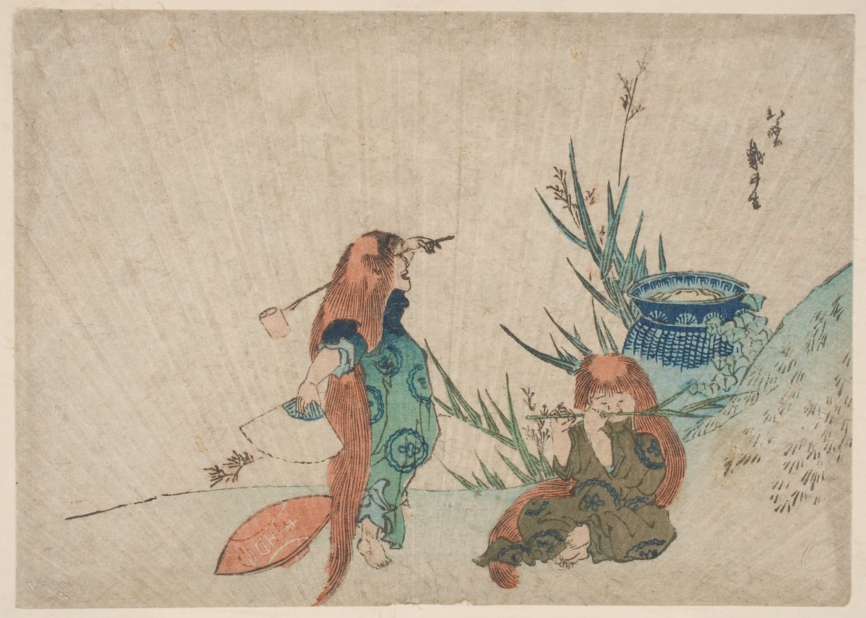 To Shōjō av Katsushika Hokusai