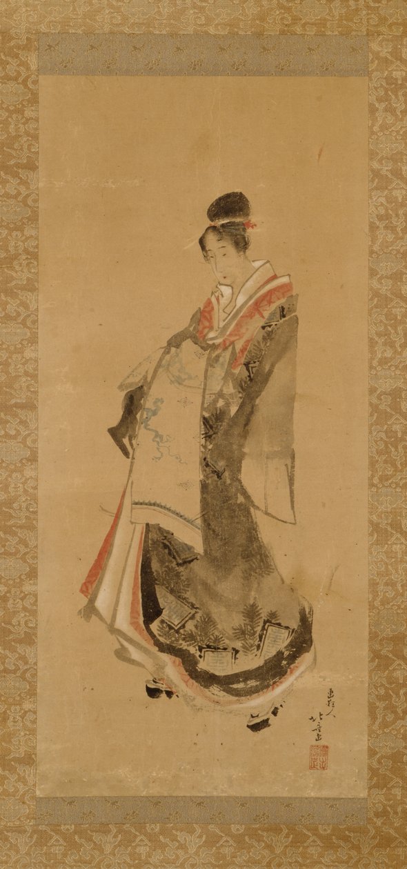 Den vandrende kurtisanen av Katsushika Hokusai