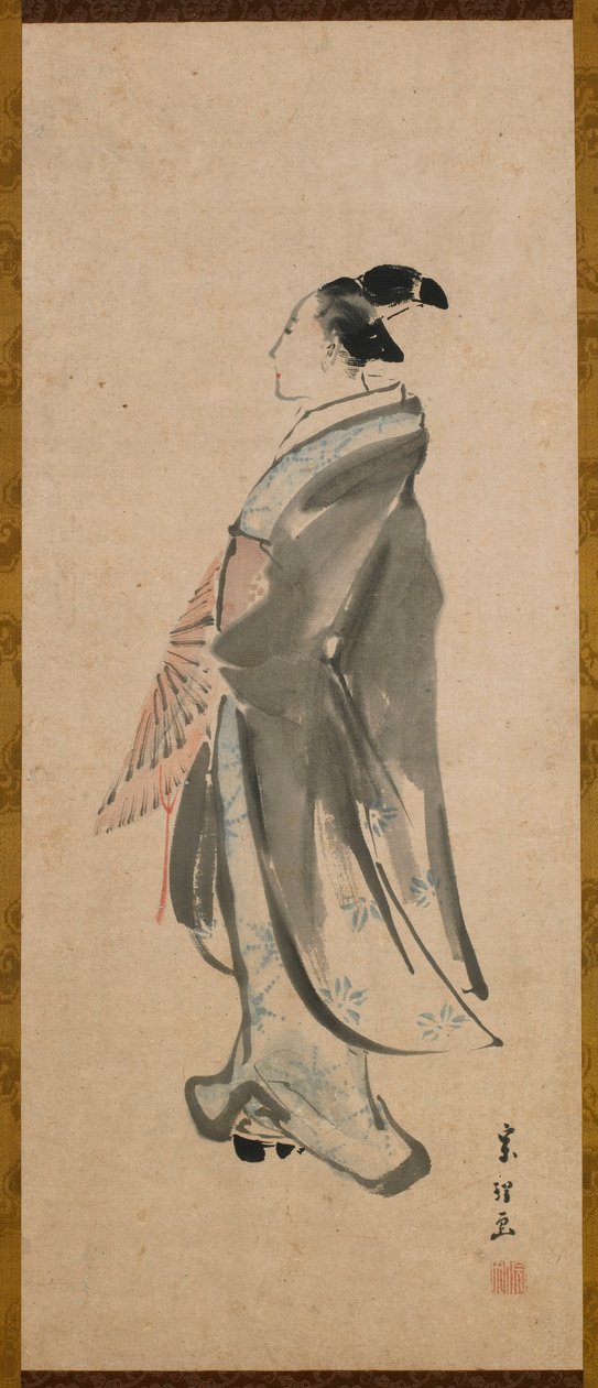 Ung mann, Edo-perioden, ca. 1795-1798. av Katsushika Hokusai