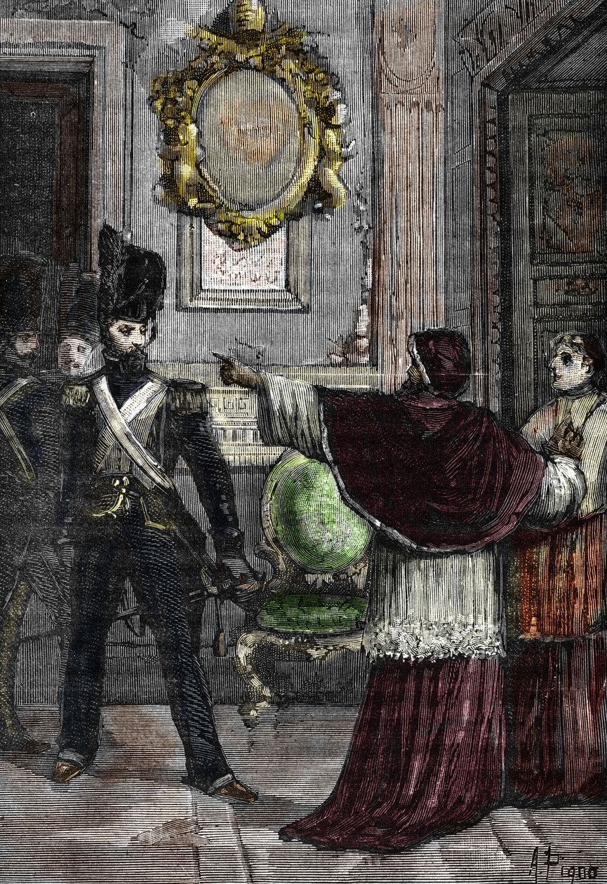 General Radet kidnapper pave Pius VII innestengt i Quirinalpalasset av Alec Hunter