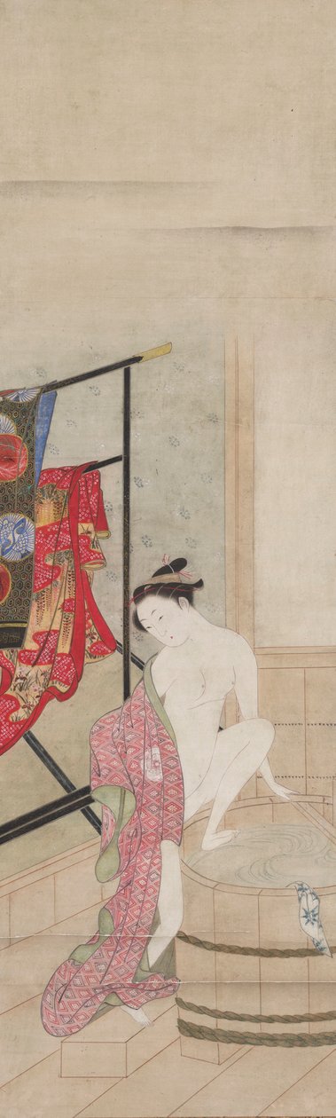 Dame ved badet av Kawamata Tsunemasa