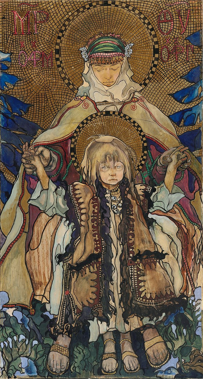 Hutsul Madonna av Kazimierz Sichulski