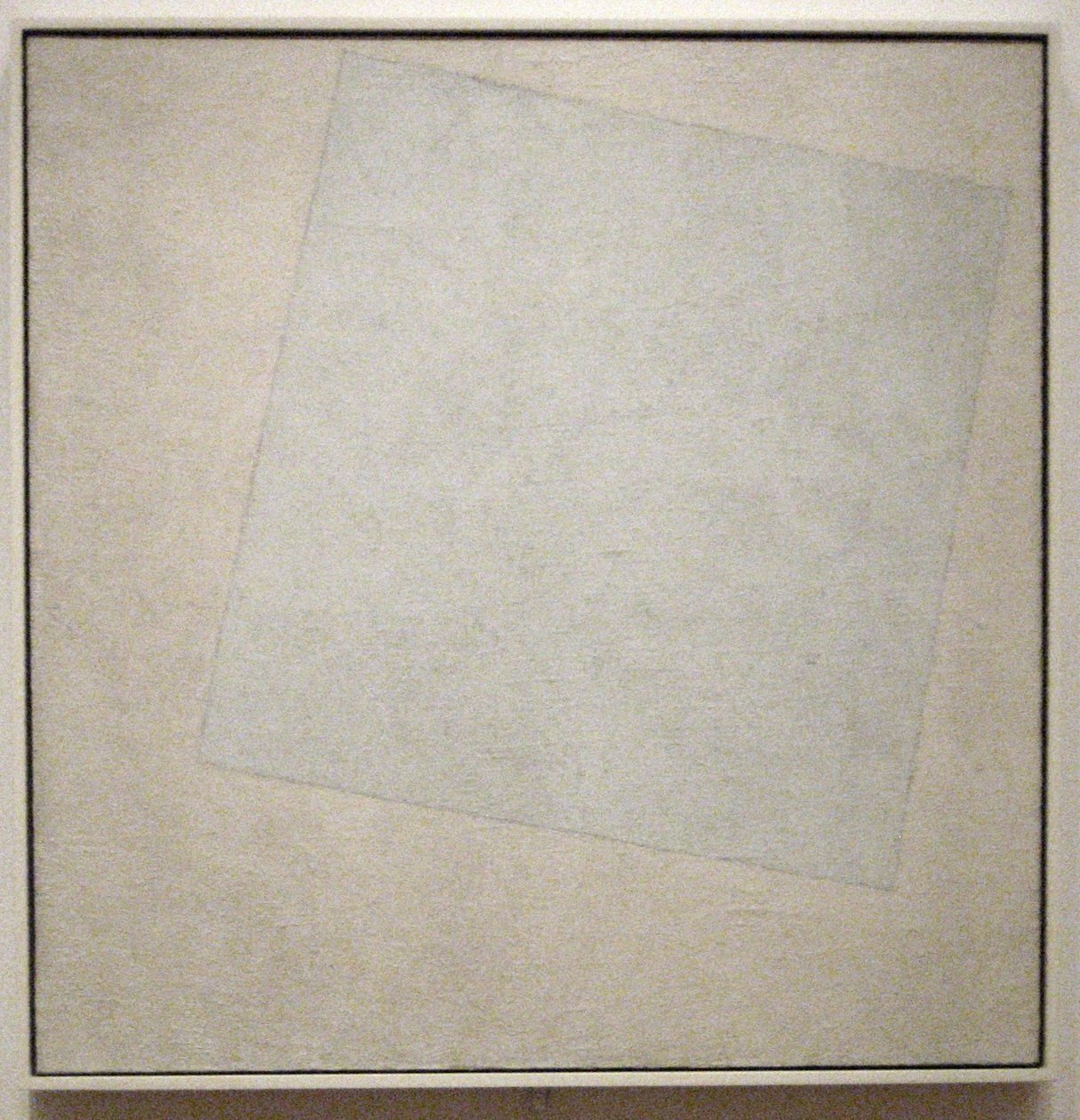Suprematist -sammensetning: Hvit på hvitt av Kazimir Severinovich Malevich
