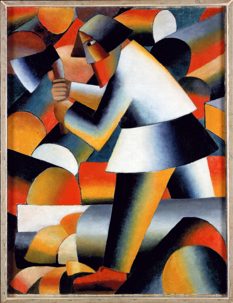 The Woodcutter (recto) av Kazimir Severinovich Malevich