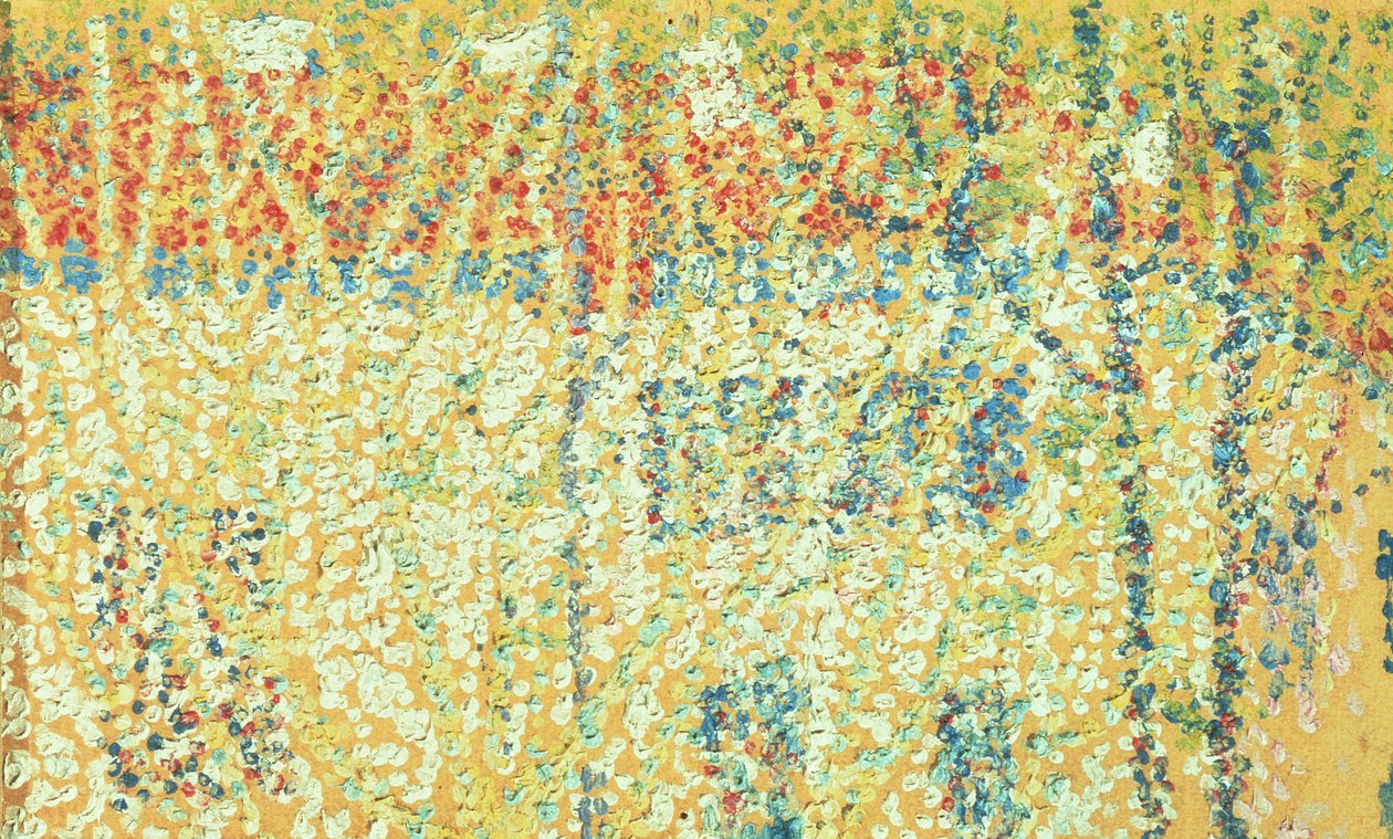 Landskap, 1906-08 (olje på papp) av Kazimir Severinovich Malevich