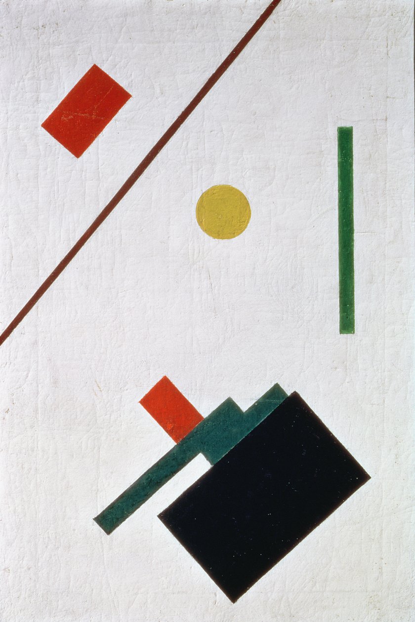 Suprematistisk komposisjon, 1915 av Kazimir Severinovich Malevich
