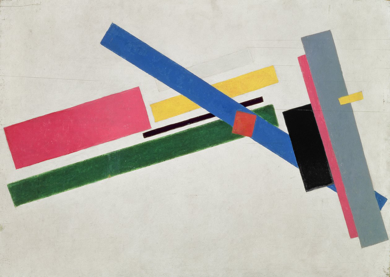 Suprematist-konstruksjon, 1915 av Kazimir Severinovich Malevich