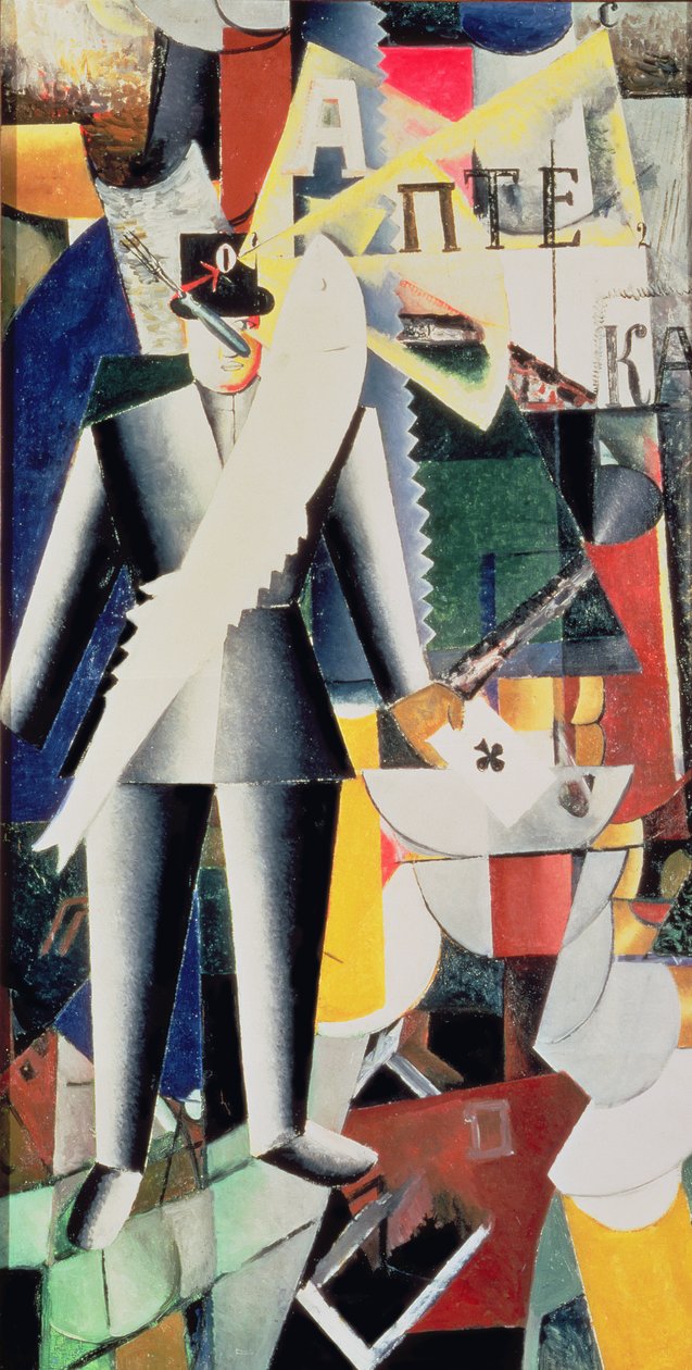 The Aviator, 1914 av Kazimir Severinovich Malevich