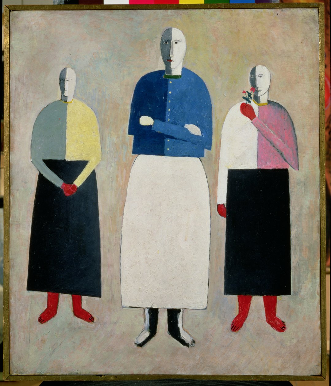 Tre små jenter, 1928-32 av Kazimir Severinovich Malevich