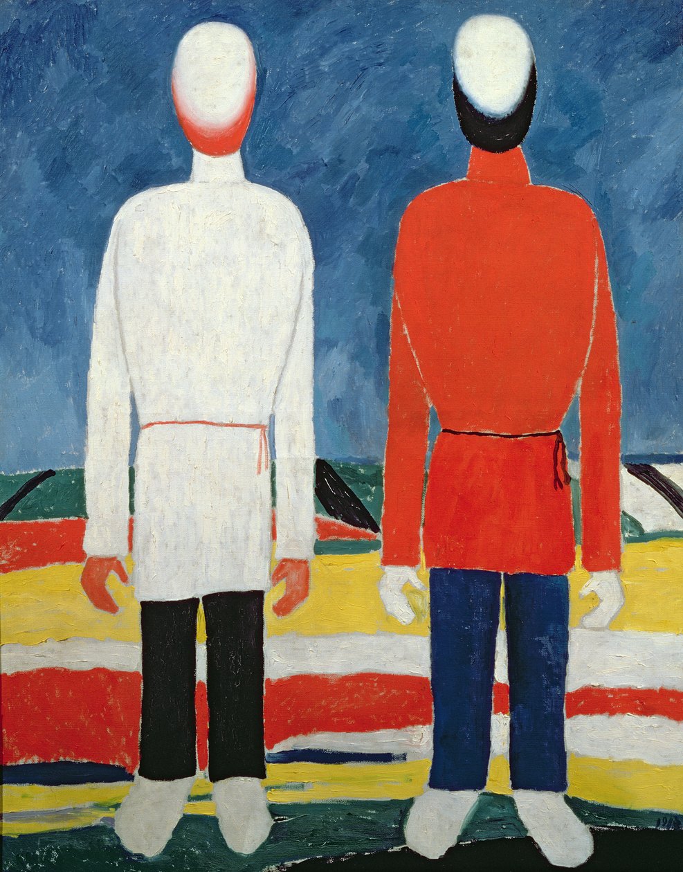 To maskuline skikkelser, 1928-32 av Kazimir Severinovich Malevich