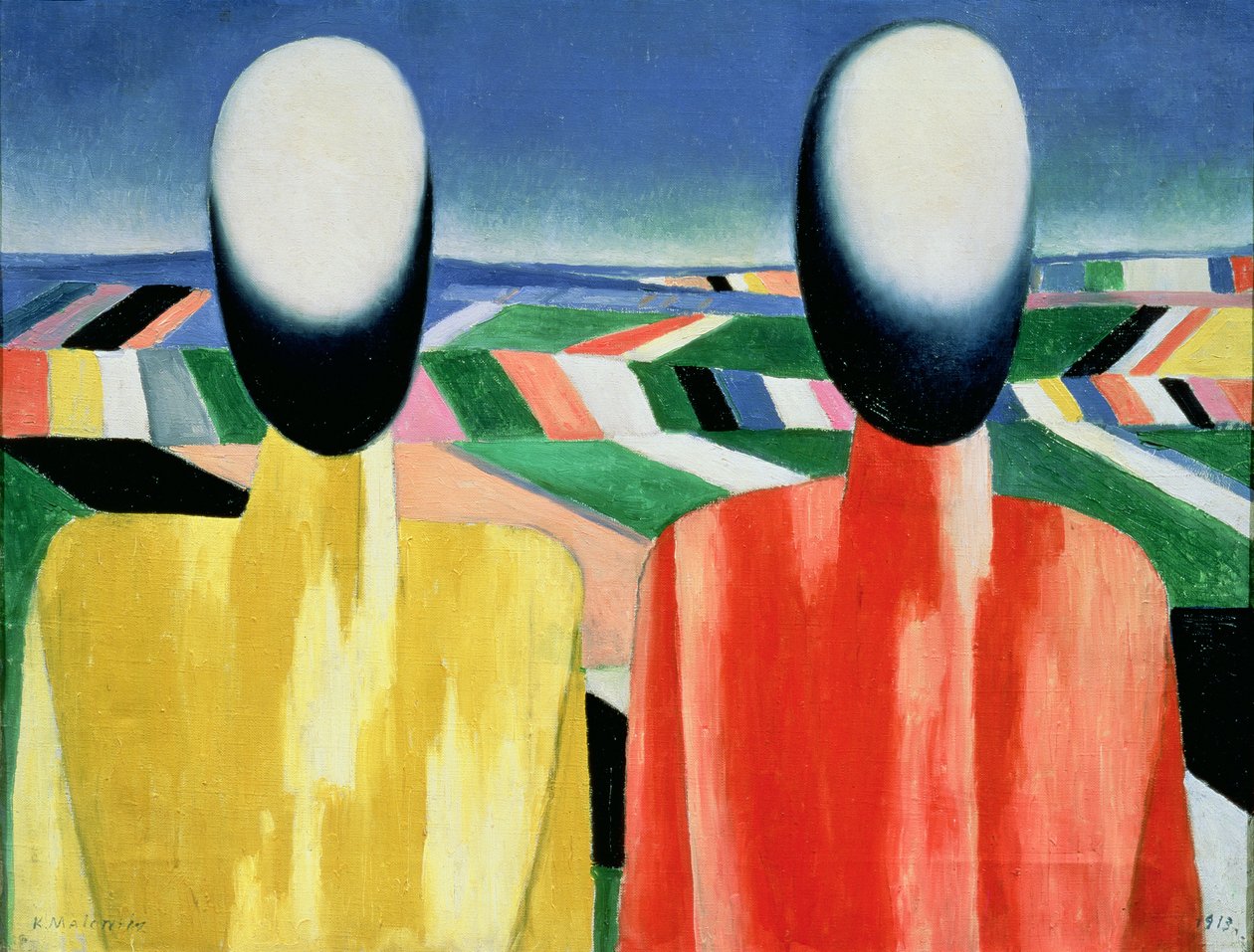 To bønder av Kazimir Severinovich Malevich