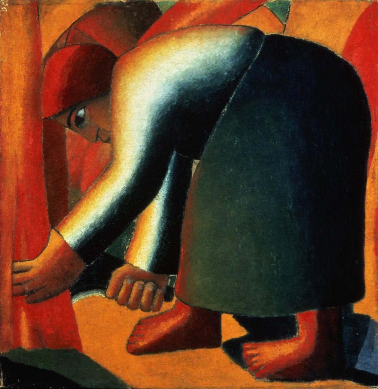 Kvinneskjæring, ca.1900 av Kazimir Severinovich Malevich