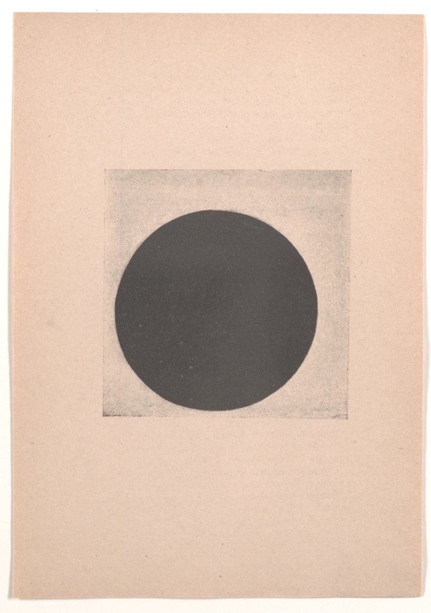 Black Circle for "From Cubism and Futurism to Suprematism: A New Realism in Painting" av Kazimir Severinovich Malevich