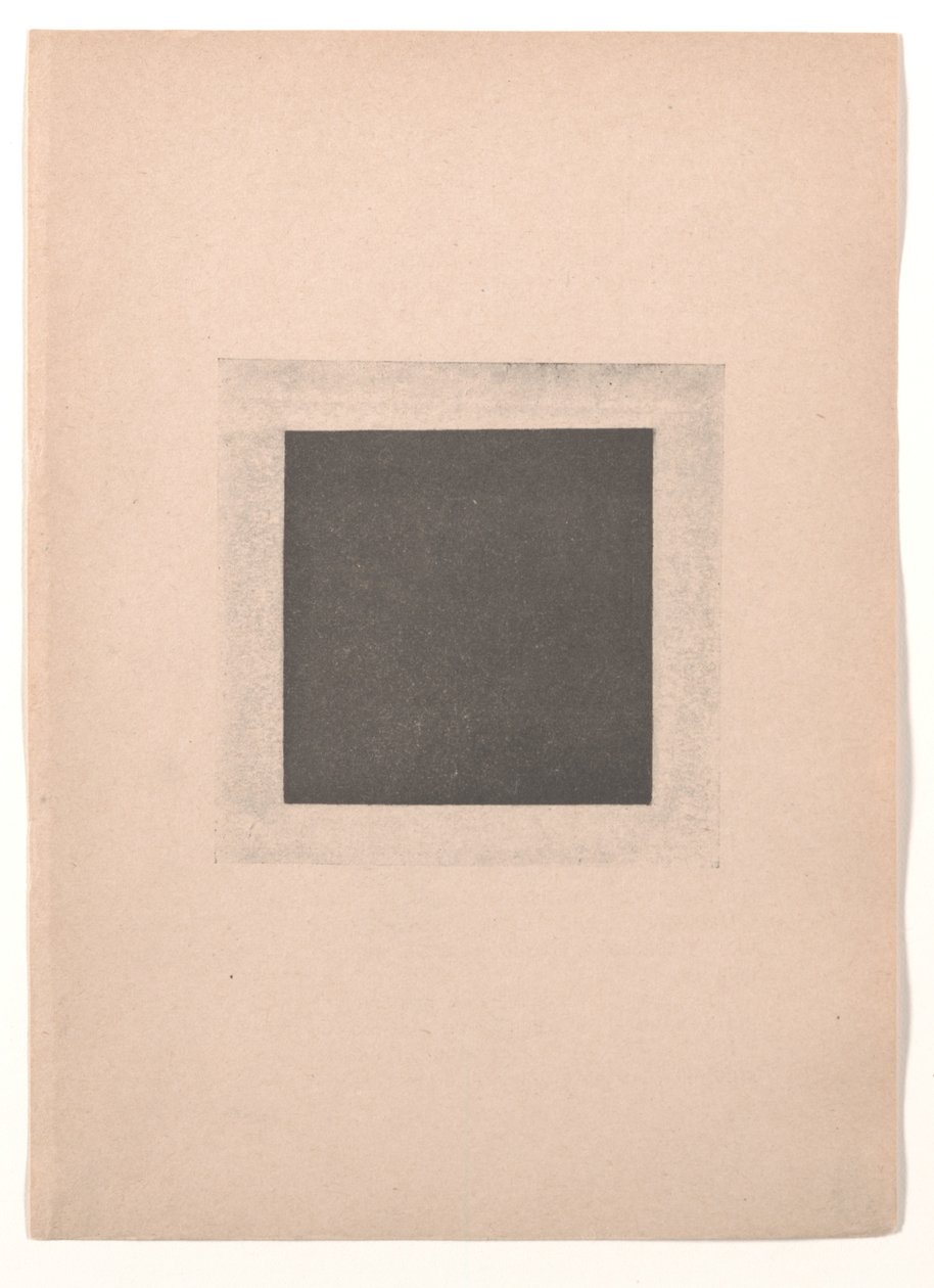 Svart firkant for "Fra kubisme og futurisme til suprematisme: en ny realisme i maleriet" av Kazimir Severinovich Malevich