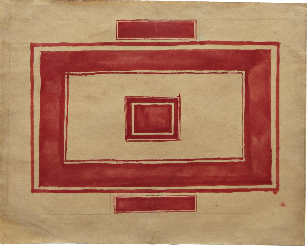 Takplan for Det Røde Teater, Leningrad av Kazimir Severinovich Malevich