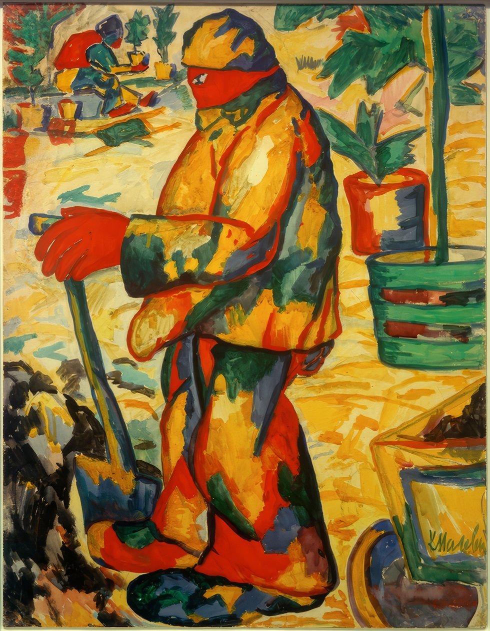 gartner av Kazimir Severinovich Malevich