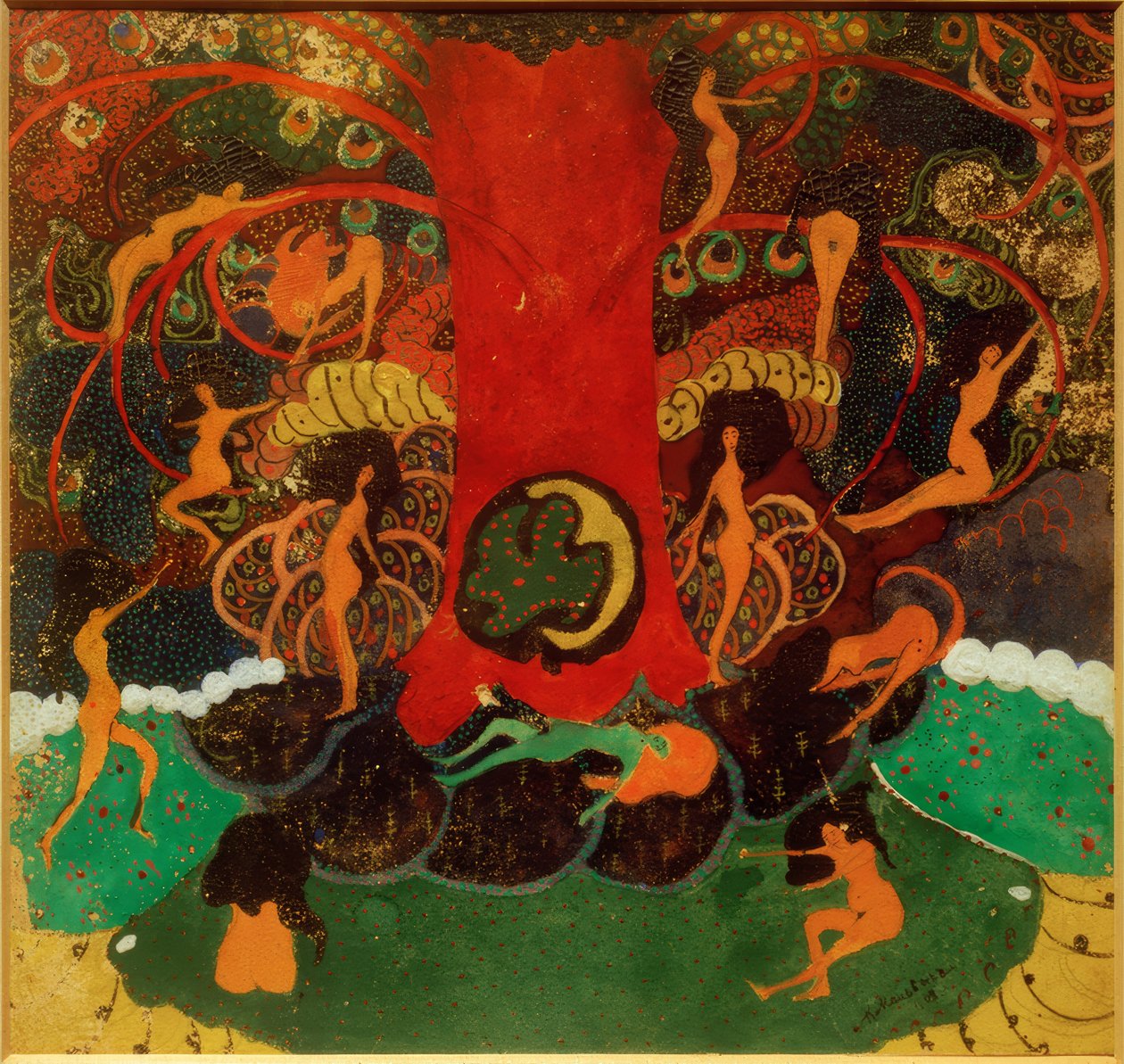 Livets tre og dryader av Kazimir Severinovich Malevich
