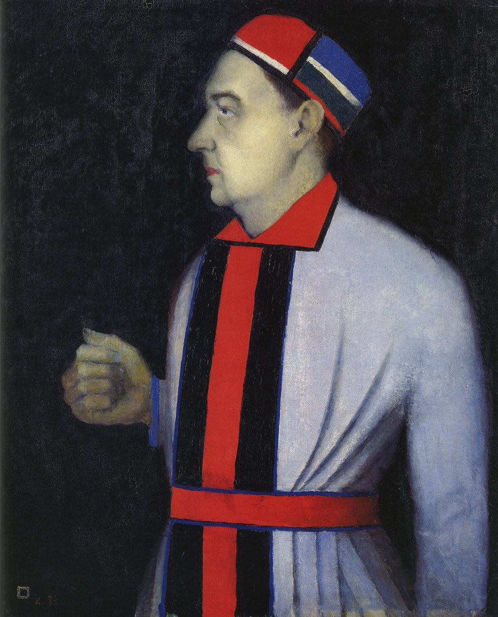 Portrett av Nikolai Punin, 1933 av Kazimir Severinovich Malevich