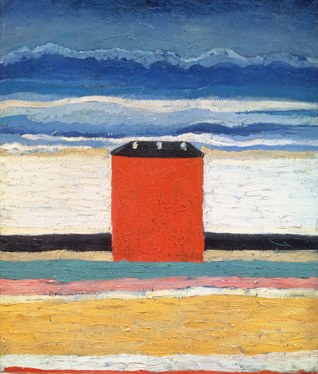 Røde hus, 1932 av Kazimir Severinovich Malevich