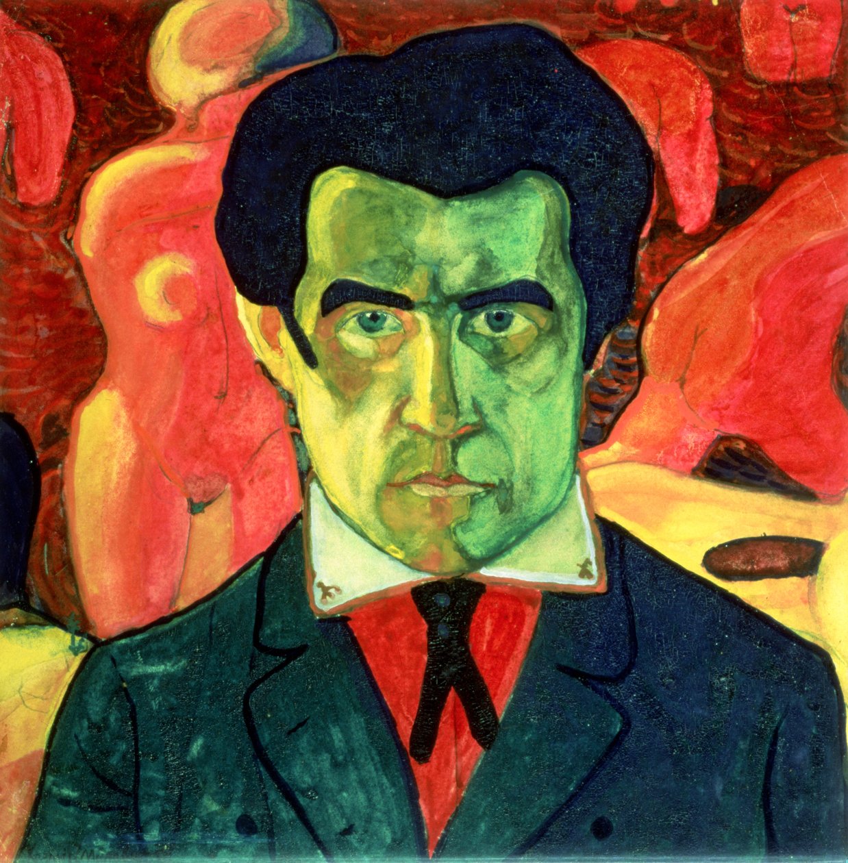 Selvportrett av Kazimir Severinovich Malevich
