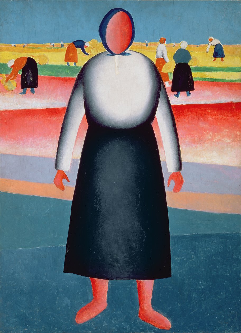 The Harvest, studie for et maleri, 1928-32 av Kazimir Severinovich Malevich