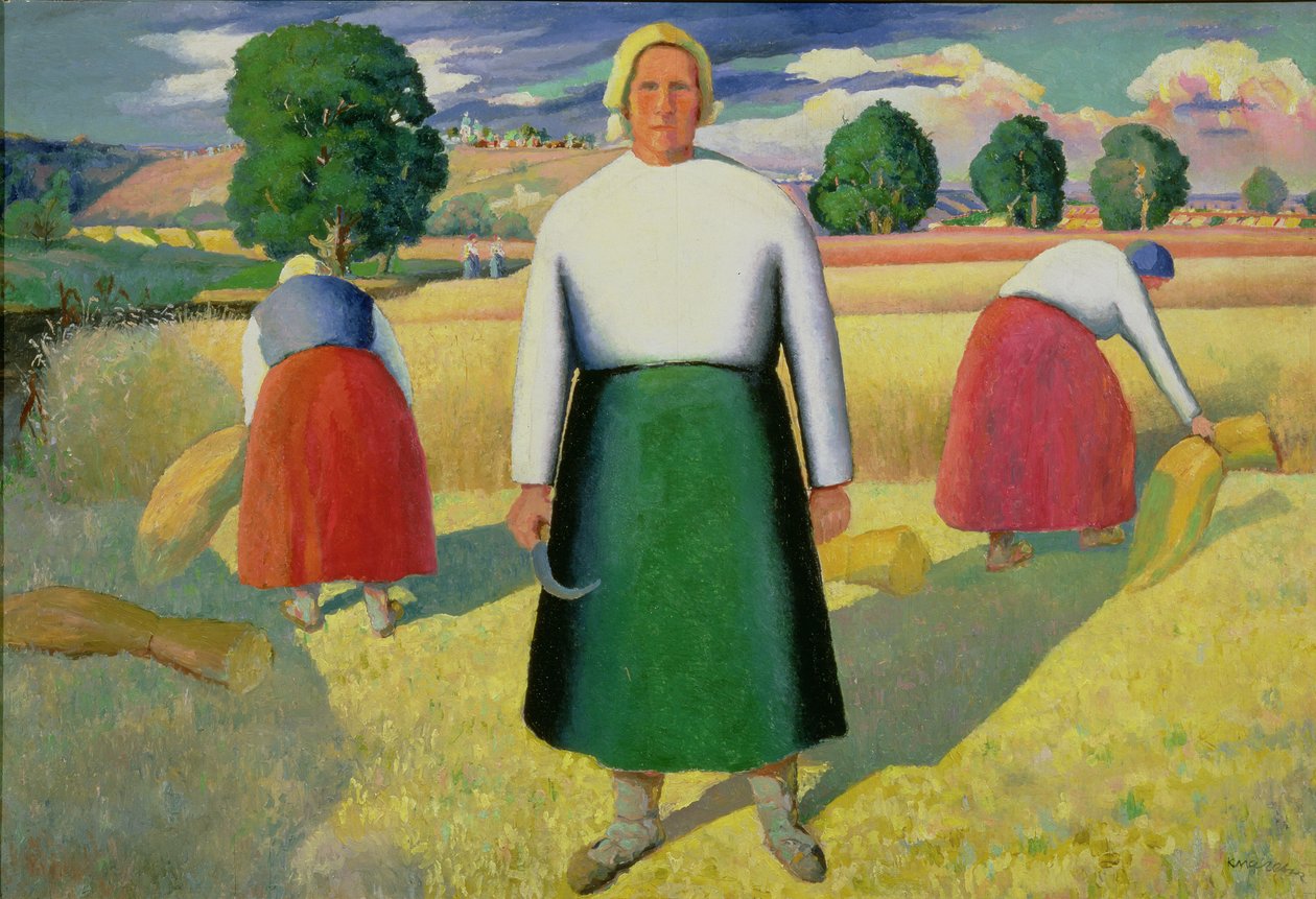 Høstmennene, 1909-10 av Kazimir Severinovich Malevich