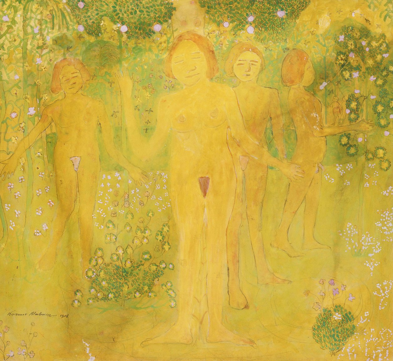 Fristelsens hemmelighet, 1908 av Kazimir Severinovich Malevich