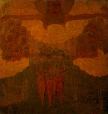 Triumf of the Heaven, studer for en freskomaleri av Kazimir Severinovich Malevich