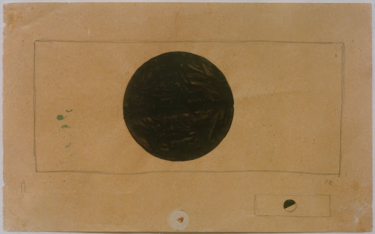 To suprematistiske komposisjoner med sirkler av Kazimir Severinovich Malevich