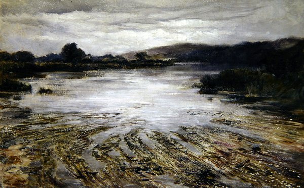 River Weed (olje på lerret) av Keeley Halswelle