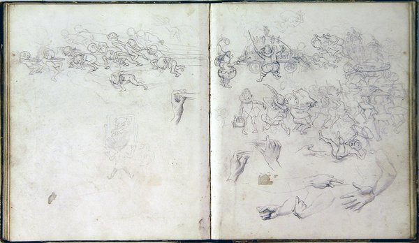 Skissebok for "barnets drøm" av Keeley Halswelle