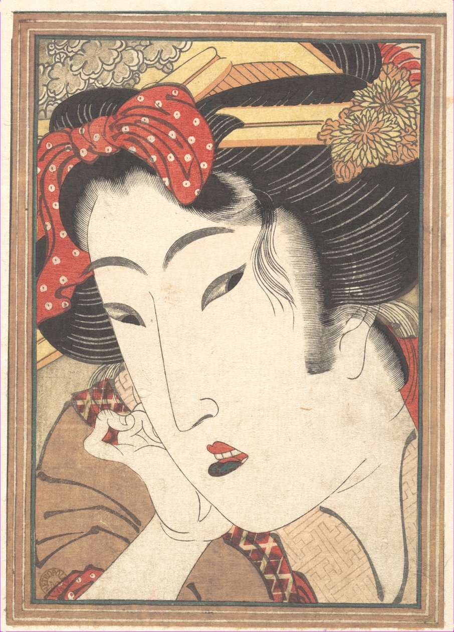 Avvist geisha fra «Lidenskaper avkjølt av vårsnø» av Keisai Eisen
