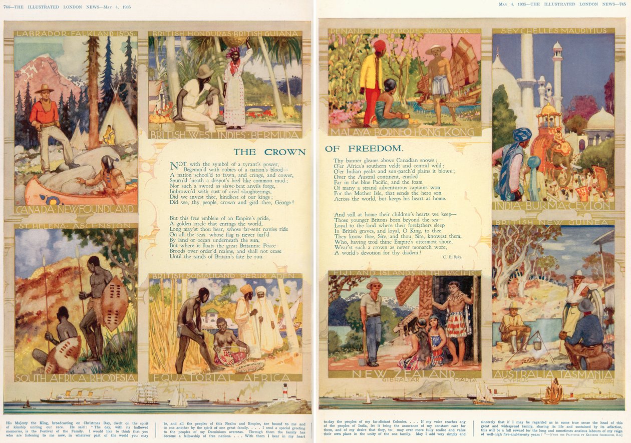 The Crown of Freedom, fra 'The Illustrated London News', 4. mai 1935 av Kenneth Shoesmith