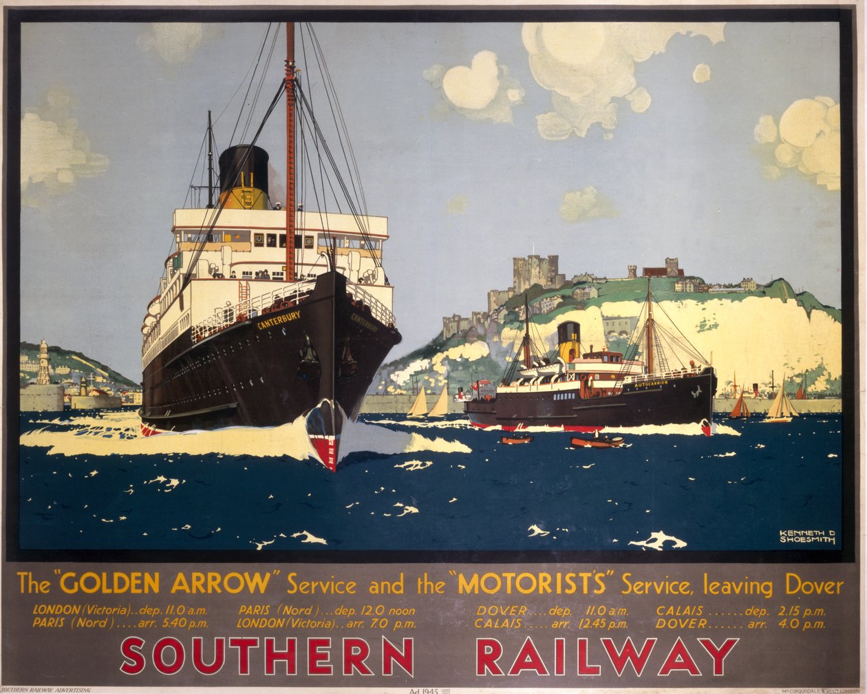 Golden Arrow Service og bilisttjenesten forlater Dover av Kenneth Shoesmith