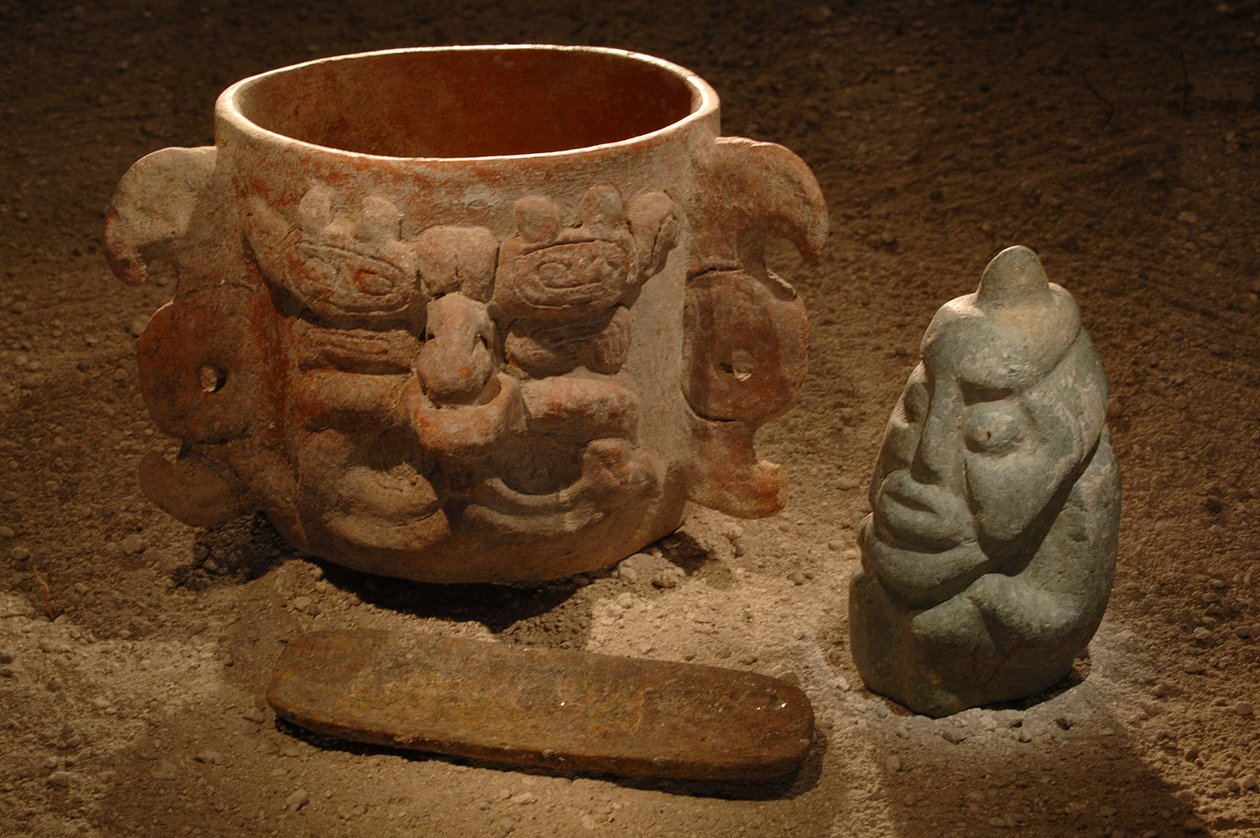 Maya; Maya veggmalerier; San Bartolo; Guatemala; Dr. Bill Saturno, 2002 (bilde) av Kenneth Garrett