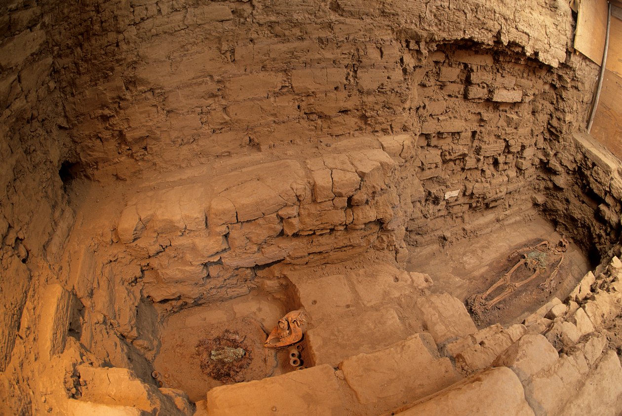 Moche; Begravelser; Huaca Dos Cabezas-Jecetepeque, Chris Donovan av Kenneth Garrett