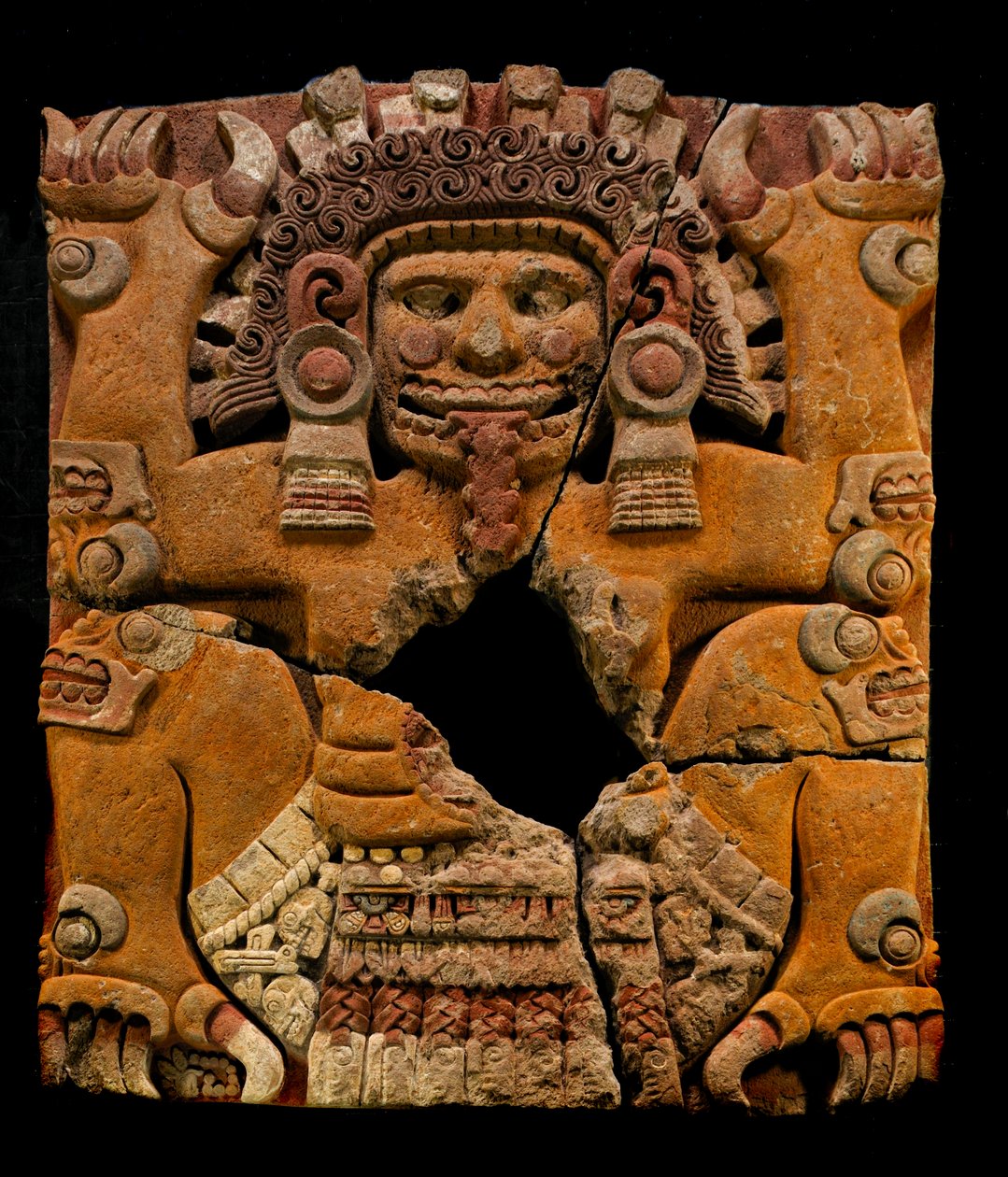 mm7677, De største aztekerne, Tlaltechutli-steinen flyttet til museum, Templo Mayor, Mexico by, Mexico…, 2010 (bilde) av Kenneth Garrett