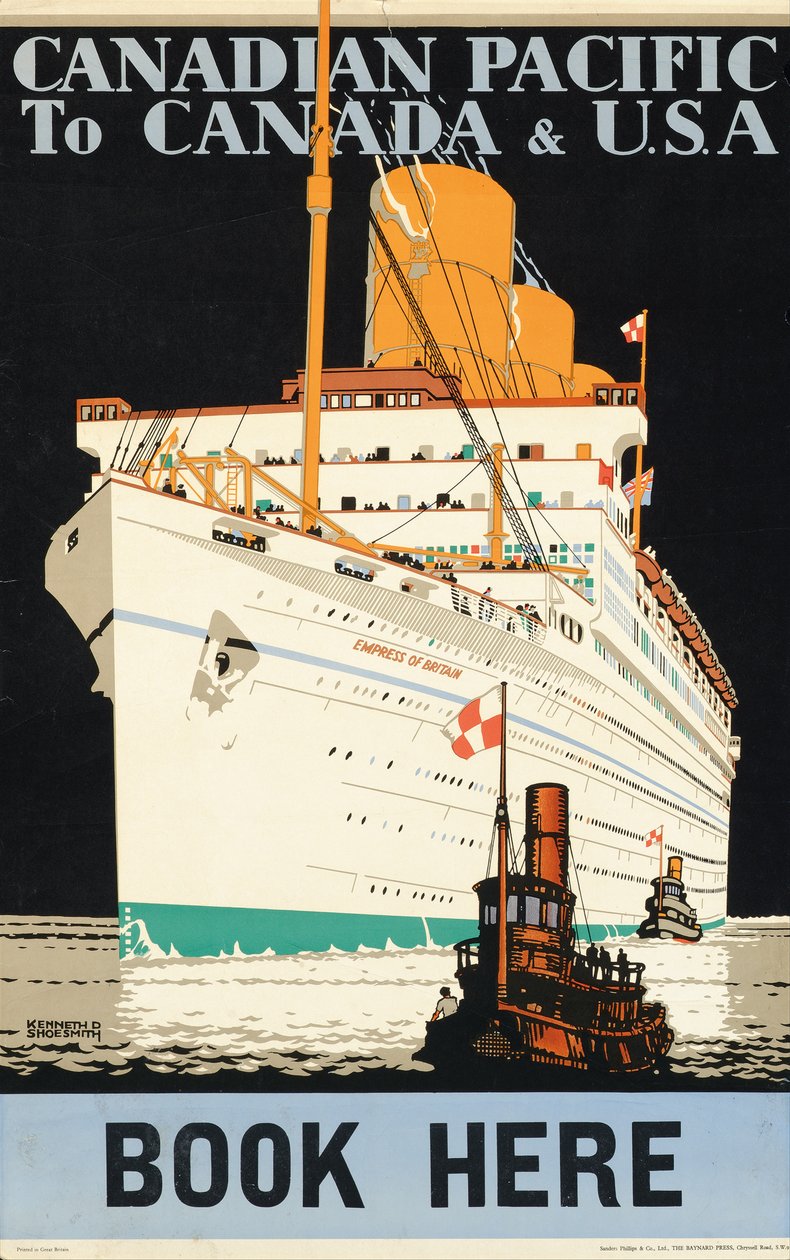 Plakat som annonserer «Canadian Pacific» av Kenneth Shoesmith