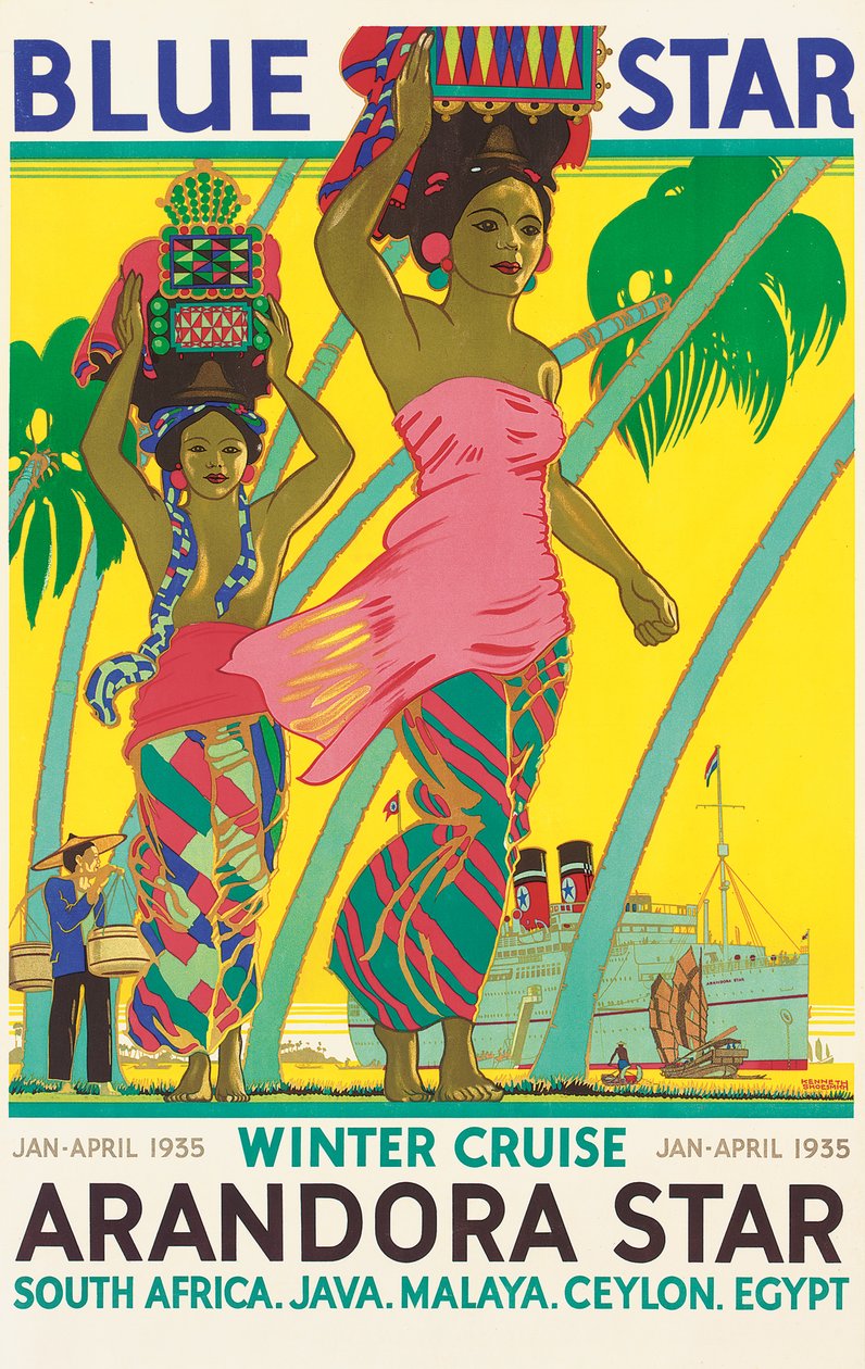 Plakat som reklamerer for cruiseskipet 