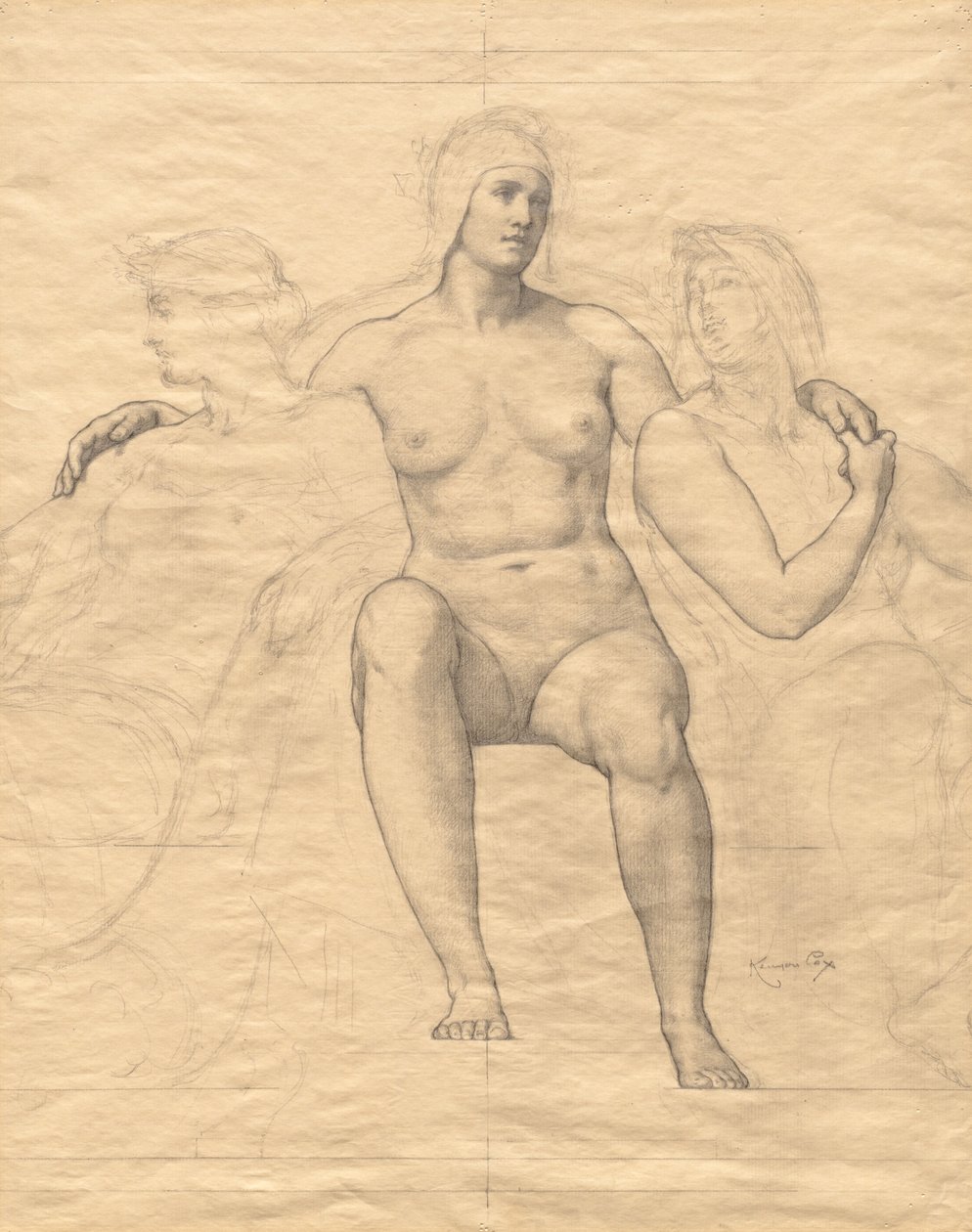 Allegoriske kvinnefigurer av Kenyon Cox