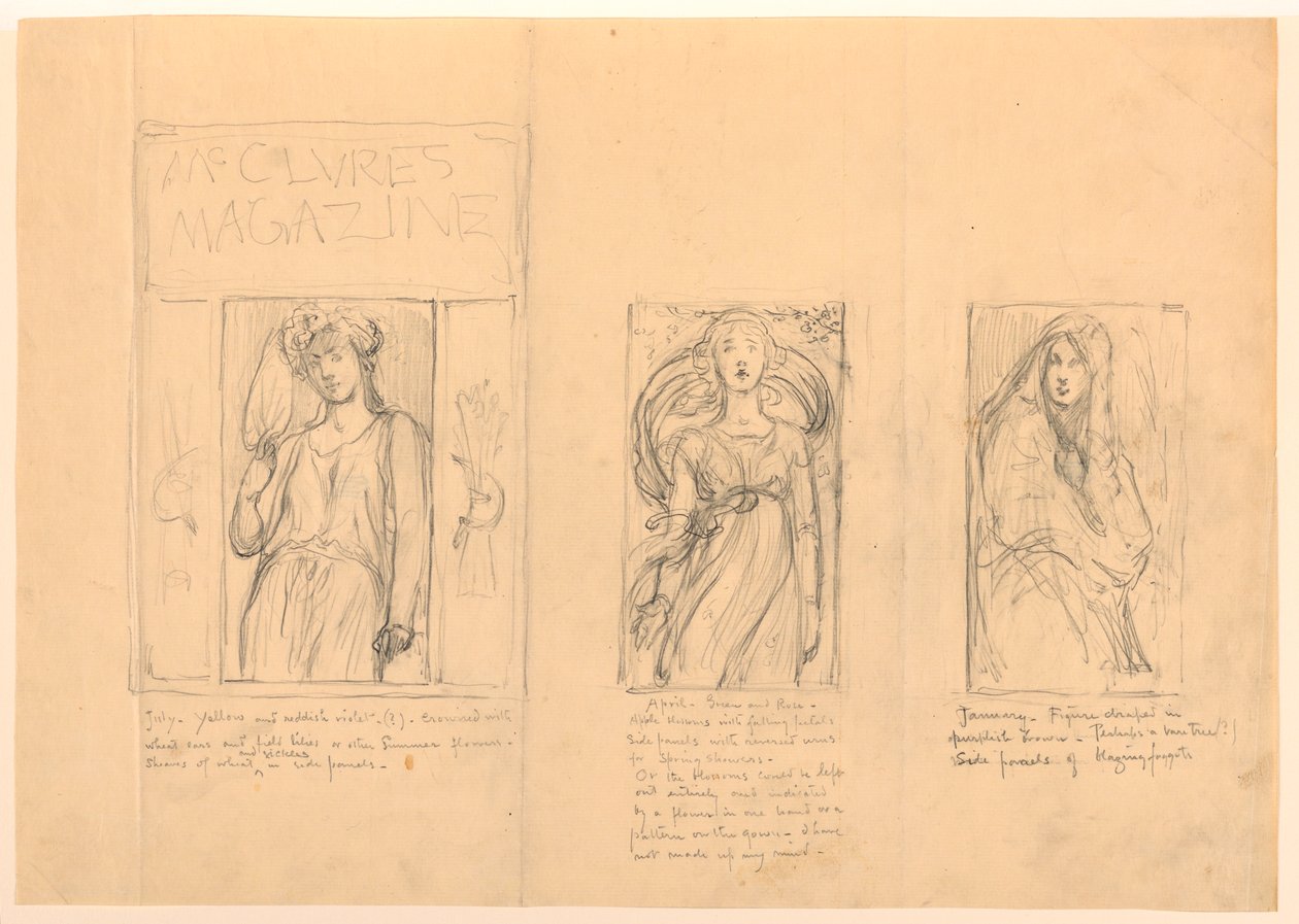 Design for magasinomslag av Kenyon Cox