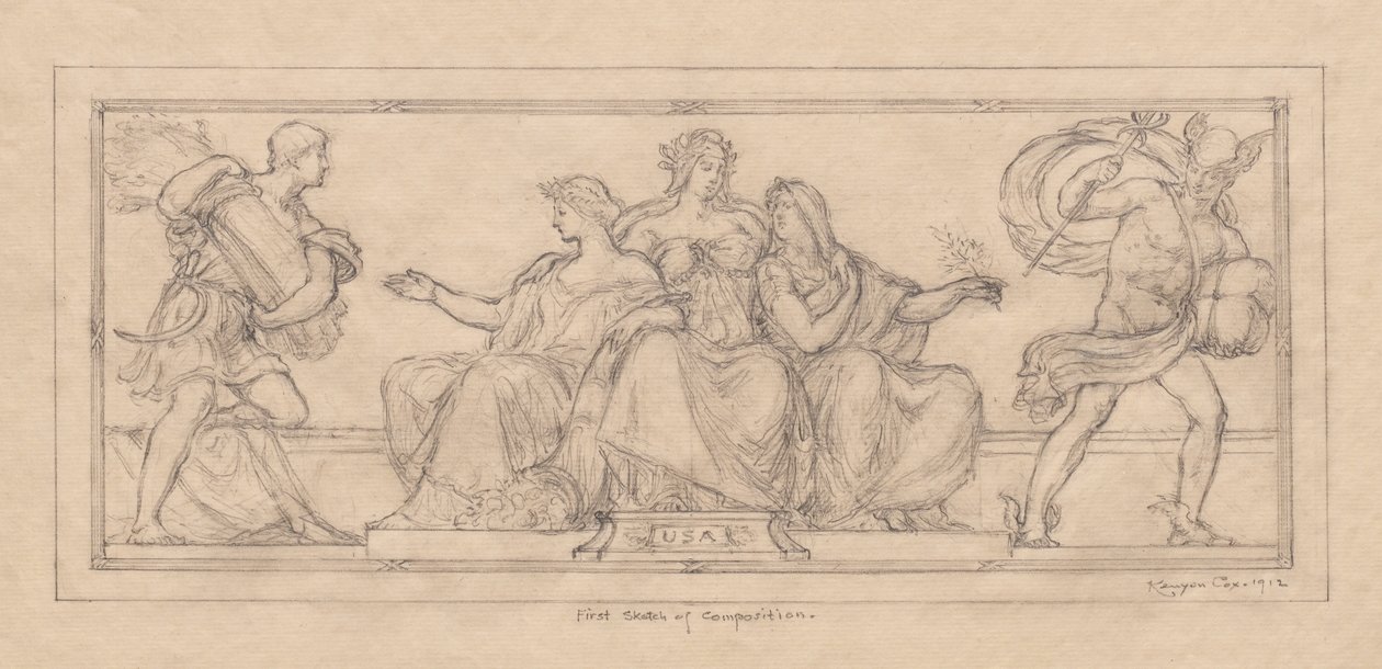Design for USAs valuta av Kenyon Cox