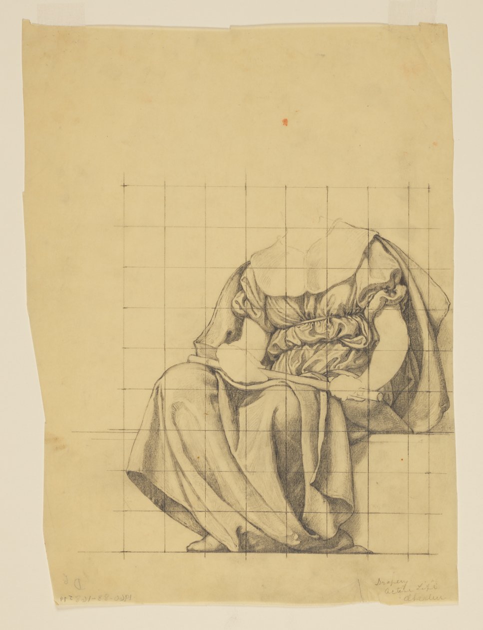 Draperistudie for "The Active Life," Lunette i administrasjonsbygningen, Oberlin College, Oberlin, OH av Kenyon Cox