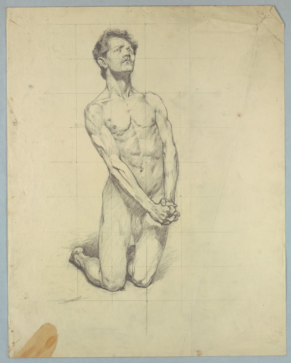Figurstudie for "The Temptation of St. Anthony" av Kenyon Cox