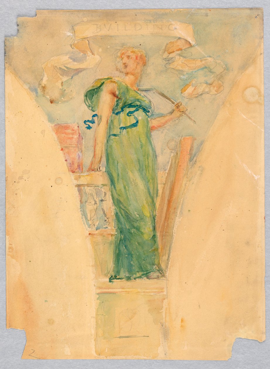 Personifisering av "Bygning," Studie for Dome of the Manufacturer