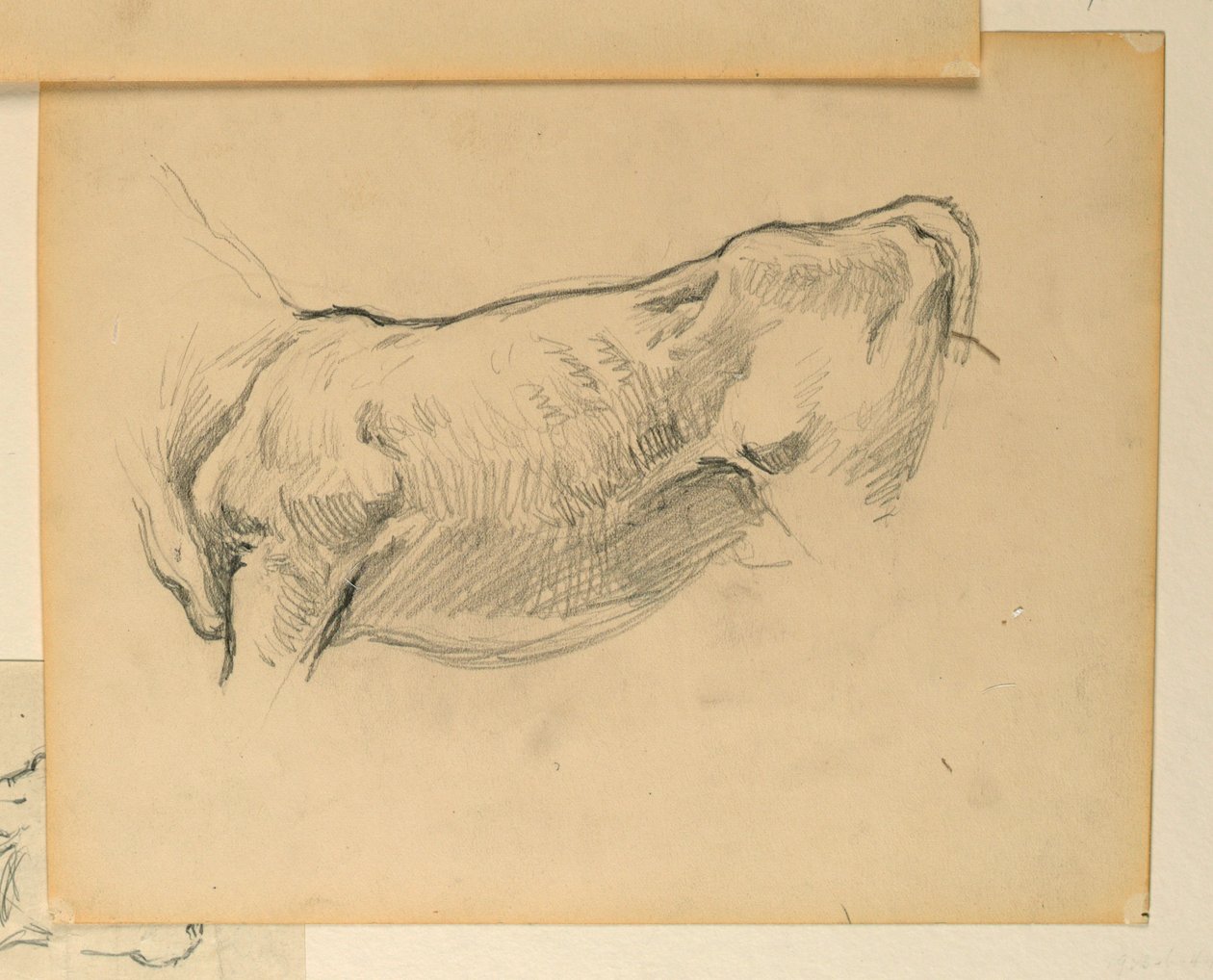 Studie for "Herding", "The Progress of Civilization: Hunting, Herding, Agriculture," State Capitol, Des Moines, IA av Kenyon Cox