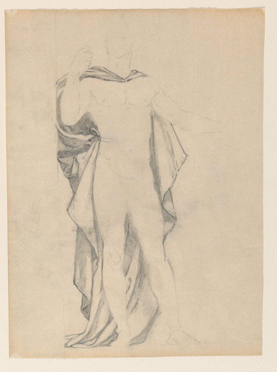 Studie for mannsfigur av Kenyon Cox