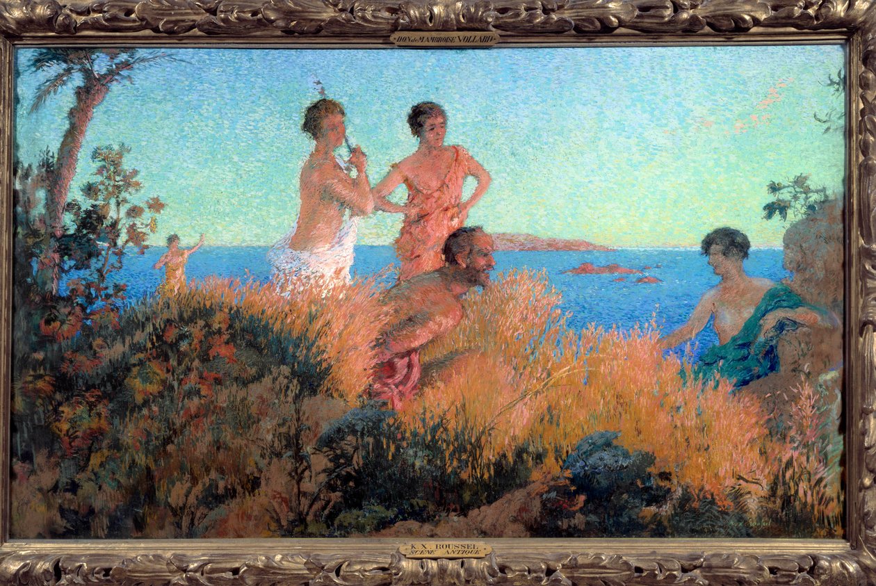 Gamle scenemaleri av Xavier Roussel Ker (1867-1944) av Ker Xavier Roussel