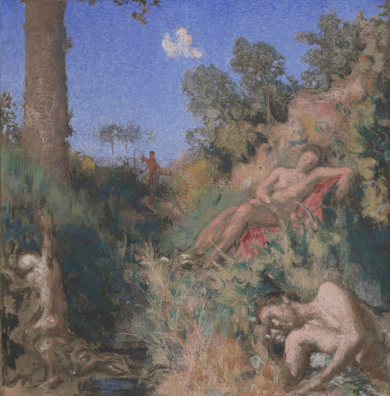 Bathers, ca. 1903 (pastell og akvarell på papp) av Ker Xavier Roussel