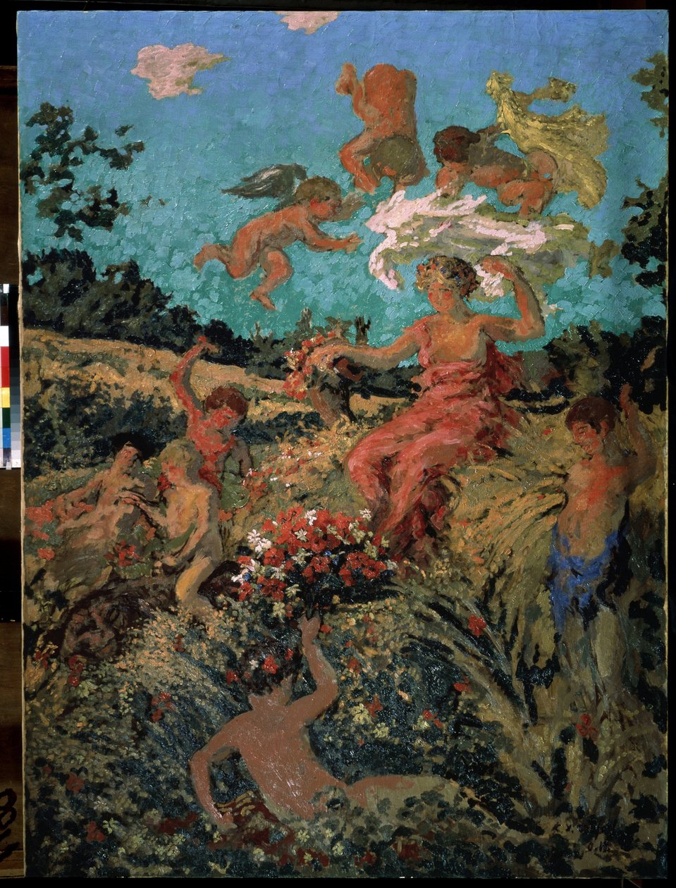 ""Fete champetre, ete"" (Landsfestival, sommer) Maleri av Ker-Xavier (Ker Xavier) Roussel (1867-1944) 1911-1913 Nabis Moskva, Pushkin-museet av Ker Xavier Roussel